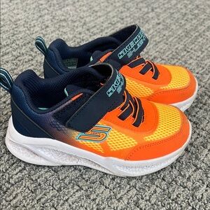 Skechers Orange and Blue Athletic Sneakers